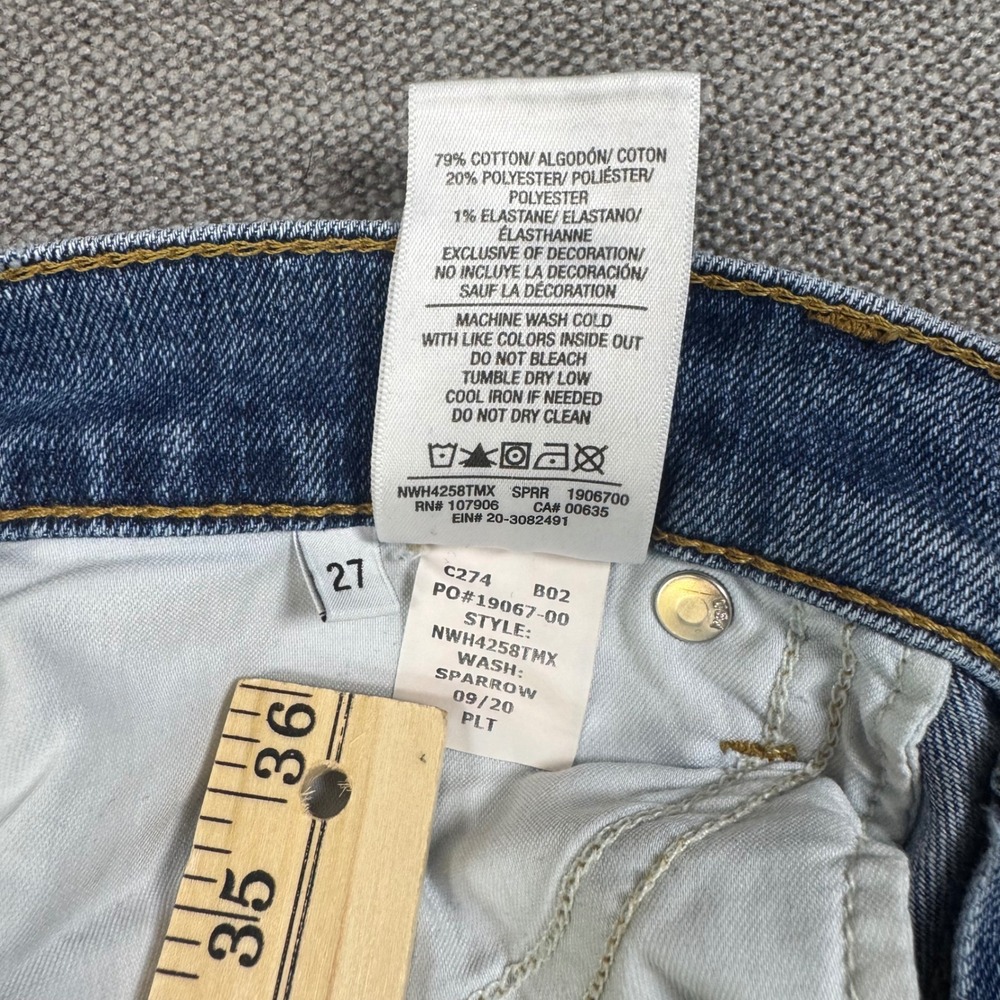 Hudson Blair Super Skinny Jeans Womens 27 Button Fly Medium Wash‎ Stretch Denim - Picture 4 of 8